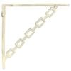 vidaXL Supports d'&eacute;tag&egrave;re murale 12 pc Blanc antique