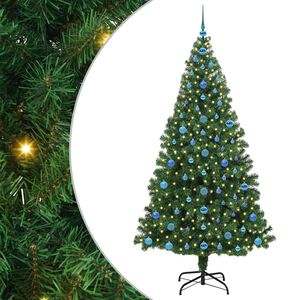 vidaXL Sapin de No&euml;l artificiel Vert 210 cm PVC, Acier et Plastique