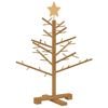 vidaXL Arbre de No&euml;l en bois Marron 75 cm Bois de pin massif