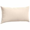 vidaXL Coussins de canapé 2 pcs Beige 80 x 40 cm tissu