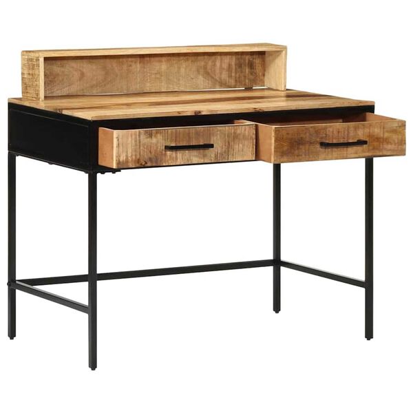 vidaXL Table console Marron 100 x 55 x 75 cm Bois de manguier massif