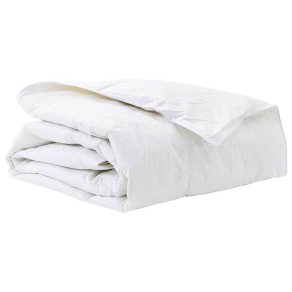 vidaXL Couette Blanc 140 x 220 cm Plume