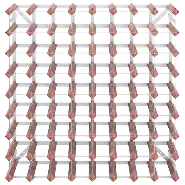 vidaXL Casier &agrave; bouteilles pour 72 bouteilles Marron Bois pin solide