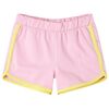 vidaXL Short pour enfants avec bordure rose vif 128