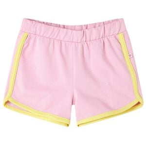 vidaXL Short pour enfants avec bordure rose vif 128