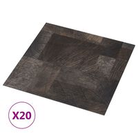 vidaXL Planche plancher autoadhésive 20pcs PVC 1,86m² Structure à bois