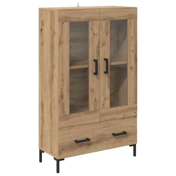 vidaXL Haut Armoire avec tiroir Ch&ecirc;ne artisanal 69,5 x 31 x 115 cm