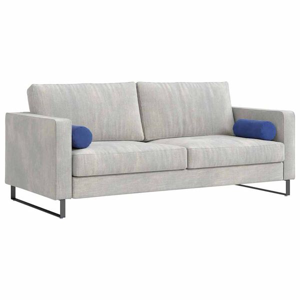 vidaXL Coussins d'accent 2 pcs Bleu police &Oslash; 15 x 40 cm