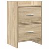 vidaXL Tables de chevet Ch&ecirc;ne Sonoma 40 x 30 x 60 cm Bois d'ing&eacute;nierie