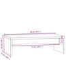 vidaXL Support de moniteur Blanc 50x27x15 cm Bois de pin solide