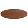 vidaXL Dessus de table rond Marron fonc&eacute; &Oslash;80x1,5cm Ch&ecirc;ne massif trait&eacute;