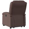 vidaXL Fauteuil inclinable de massage électrique marron similicuir
