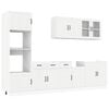 vidaXL Ensemble d'armoires cuisine 7pcs Kalmar blanc bois d'ing&eacute;nierie