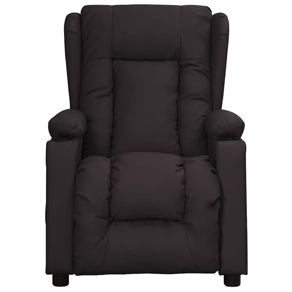 vidaXL Fauteuil Noir Similicuir
