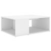 vidaXL Table basse blanc 90x67x33 cm bois d'ing&eacute;nierie