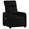 vidaXL Fauteuil inclinable de massage en tissu noir