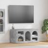 vidaXL Meuble TV Gris béton 80 x 35 x 40 cm Bois d'ingénierie
