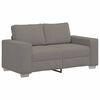 vidaXL Canap&eacute; deux places gris clair 160 x 77 x 82 cm en tissu velours c&ocirc;tel&eacute;