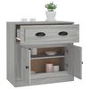 vidaXL Buffet sonoma gris 70x35,5x67,5 cm bois d'ing&eacute;nierie