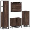 vidaXL Ensemble de meubles de salle de bain 4 pcs chêne marron
