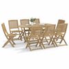 vidaXL Ensemble &agrave; manger de jardin 9 pcs bois d'acacia solide