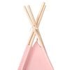 vidaXL Tente tipi d'enfants avec sac Peau de p&ecirc;che Rose 120x120x150 cm