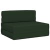 vidaXL Canap&eacute;-lit pliable Vert fonc&eacute; 70 x 80 x 60 cm Tissu