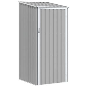 vidaXL Abri de jardin Gris 87x98x159 cm Acier galvanis&eacute;