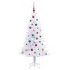 vidaXL Sapin de No&euml;l artificiel avec 150 LED Blanc 150 cm PVC et Acier