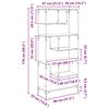 vidaXL Biblioth&egrave;que ch&ecirc;ne artisanal 81 x 36 x 176 cm Bois d'ing&eacute;nierie