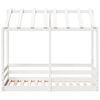 vidaXL Lit pour enfants sans matelas blanc 80x160cm bois massif de pin