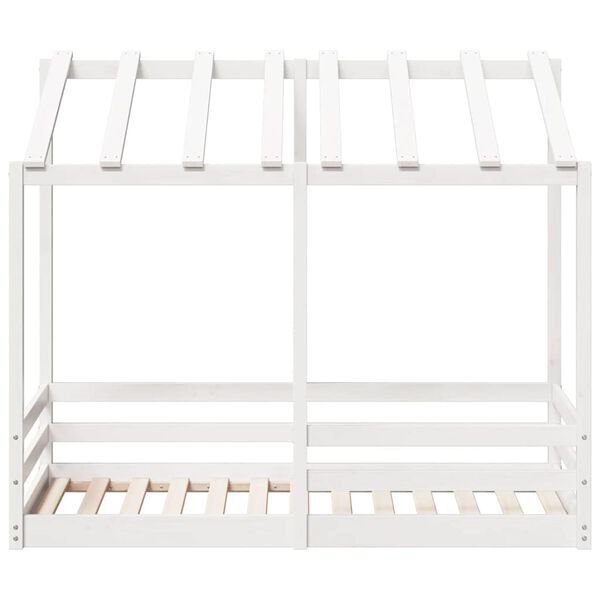 vidaXL Lit pour enfants sans matelas blanc 80x160cm bois massif de pin