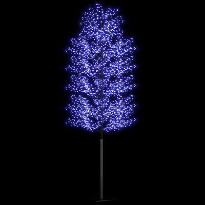 vidaXL Sapin de Noël 2000 LED bleu Cerisier en fleurs 500 cm
