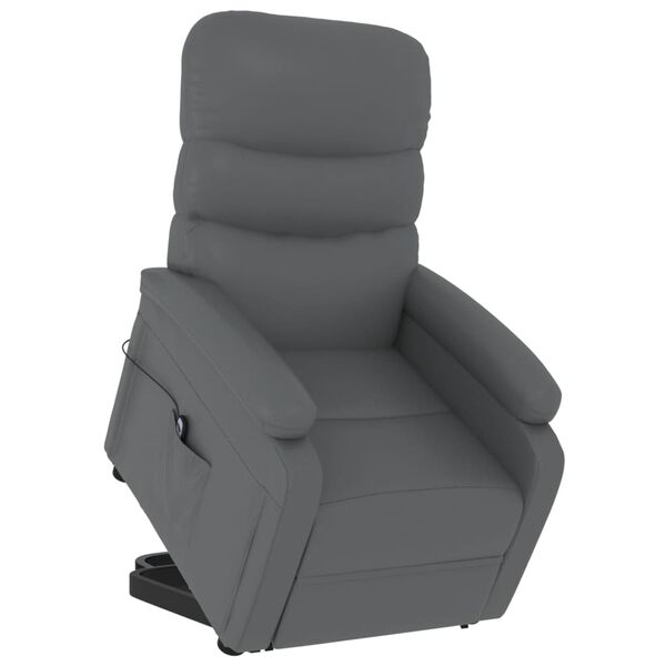 vidaXL Fauteuil Anthracite Similicuir