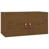 vidaXL Armoires murales 2pcs Marron miel 60x30x30cm Bois de pin massif