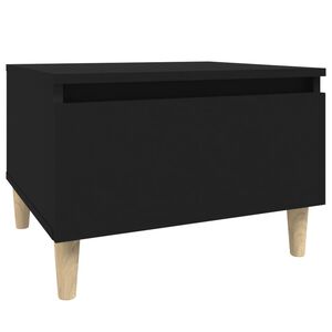 vidaXL Table d'appoint Noir 50x46x35 cm Bois d'ing&eacute;nierie