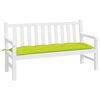 vidaXL Coussin de banc de jardin vert brillant 150x50x7cm tissu oxford