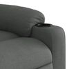 vidaXL Fauteuil inclinable électrique gris foncé tissu
