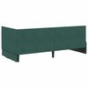 vidaXL Cadre de lit d'angle Vert foncé 90 cm x 200 cm Velours