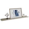 vidaXL Étagères murales 2 pcs Gris béton 80x9x3 cm