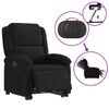 vidaXL Fauteuil inclinable électrique noir velours