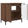 vidaXL Ensemble de mobilier de salle de bain 2 pcs Ch&ecirc;ne marron