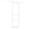 vidaXL Porte coulissante Blanc 73,5 x 211 cm