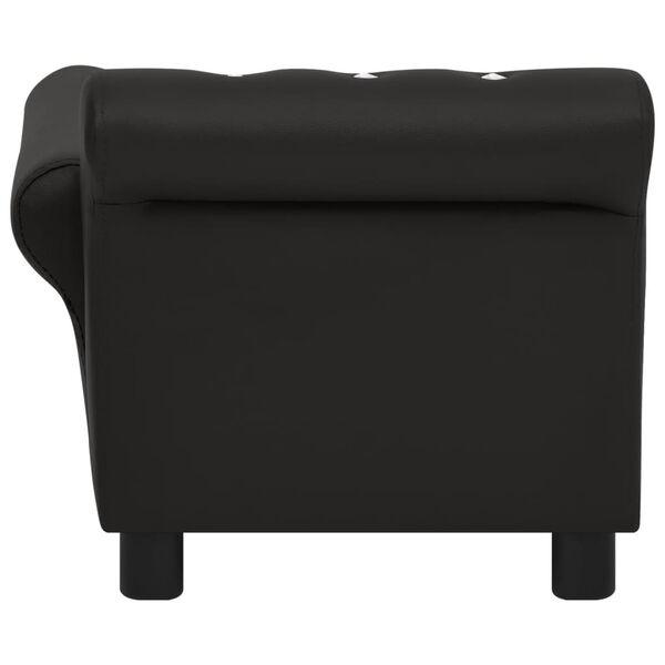 vidaXL Canap&eacute; pour chien Noir 83x45x42 cm Similicuir