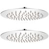 vidaXL Pomme de douche plongeante 2 pcs Acier inoxydable &Oslash; 20 cm