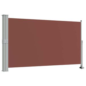vidaXL Auvent lat&eacute;ral r&eacute;tractable de patio 140 x 300 cm Marron