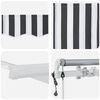 vidaXL Auvent r&eacute;tractable automatique anthracite et blanc 500x300 cm