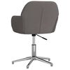 vidaXL Chaise pivotante de bureau Gris fonc&eacute; Tissu