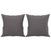 vidaXL Canap&eacute; 2 places avec oreillers gris 120 cm similicuir