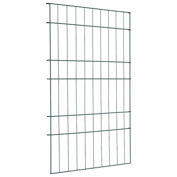 vidaXL Ensemble de cl&ocirc;ture de jardin 8 pcs Vert 50 x 80 cm Acier